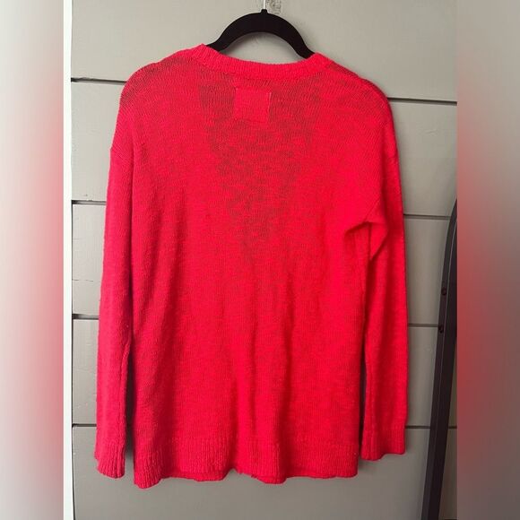 Abercrombie kids pink/red soft cardigan sweater - Picture 5 of 5